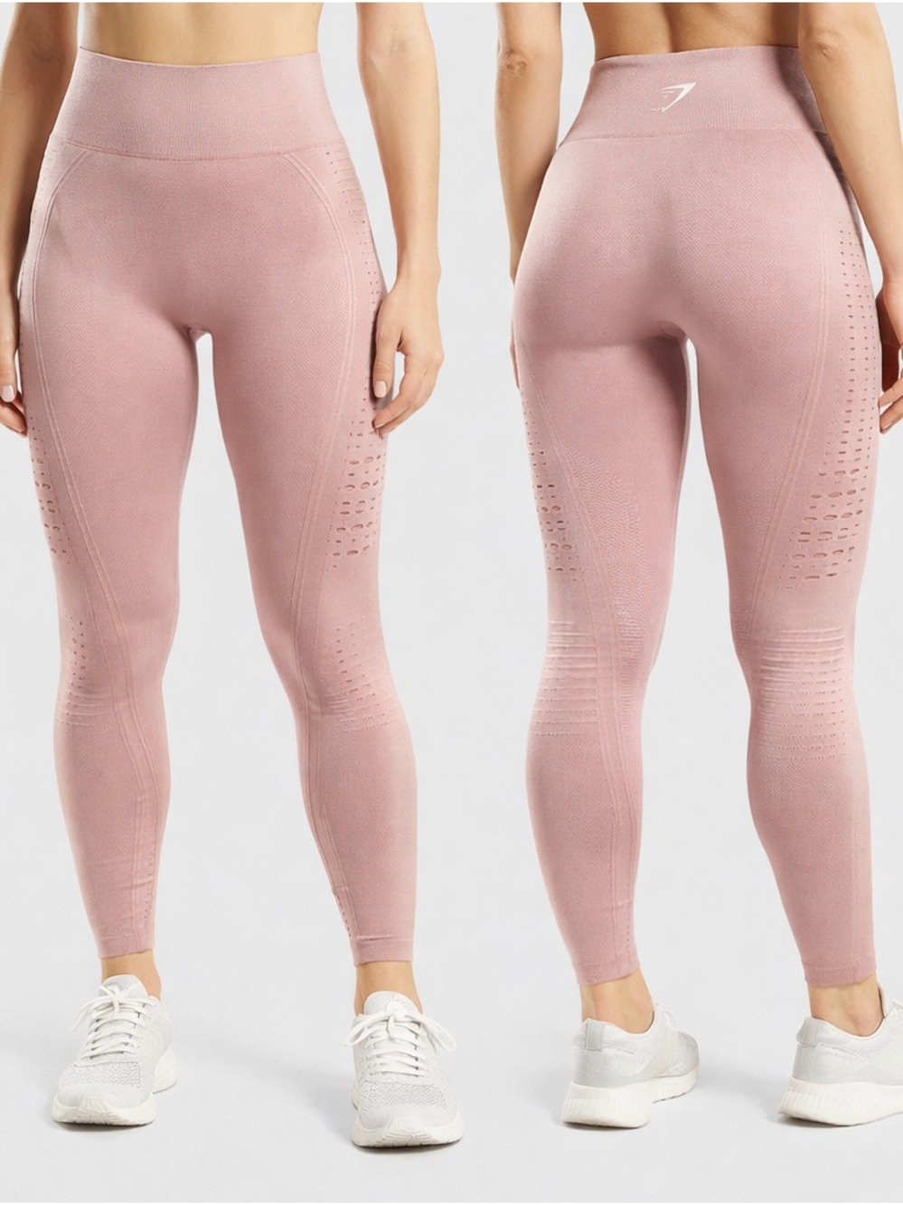 GYMSHARK Women’s Seamless Pink High Waisted Leggings‎ Women’s Small Athletic